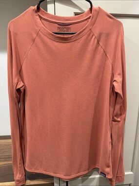 Patagonia Long Sleeve Crewneck Top - Orange